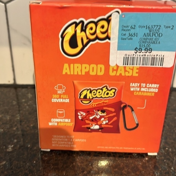 Free with purchase add to bundle - Cheetos AirPod Case - Picture 2 of 2